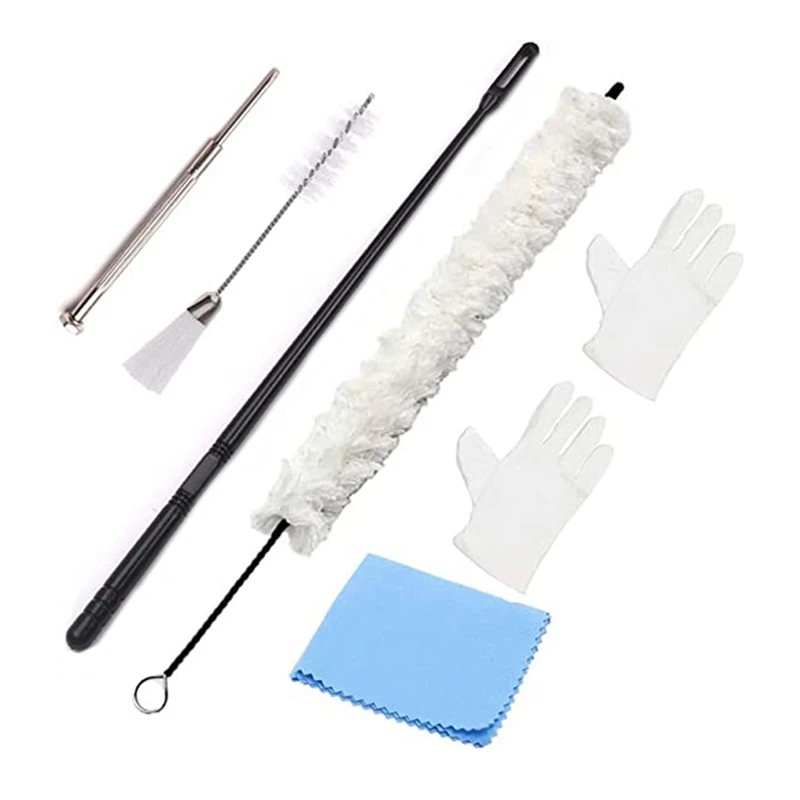 

7 Pieces Set Saxophone Cleaning Brush Cleaning Rod Cleaning Cloth Brush Replacement Parts Repair Care Tools Tube Music Repair