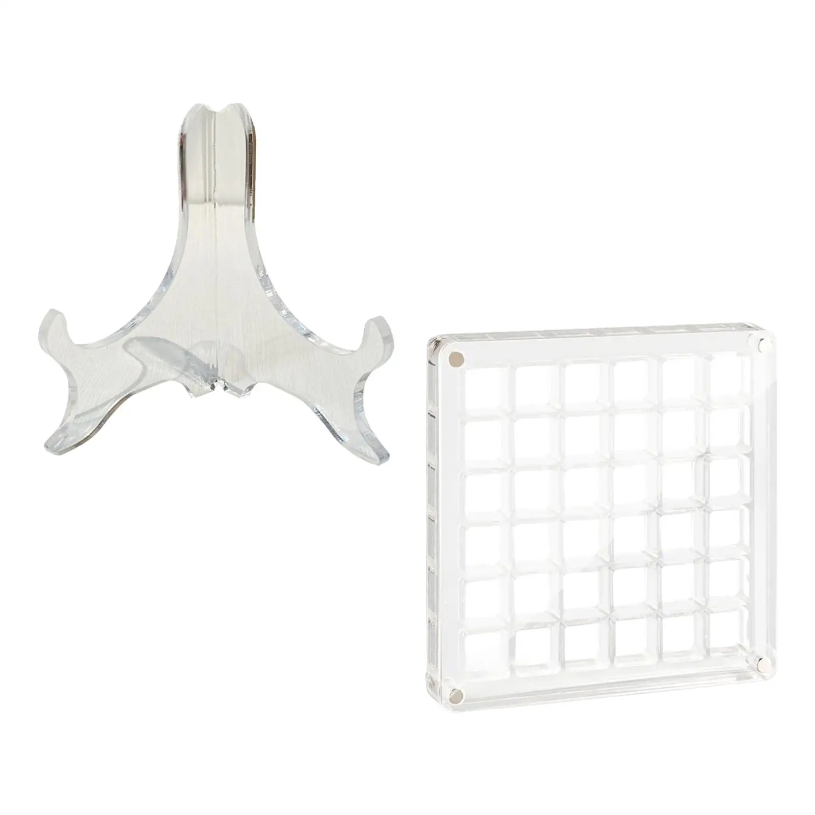 Акриловая коробка для хранения ювелирных изделий с подставкой декоративная