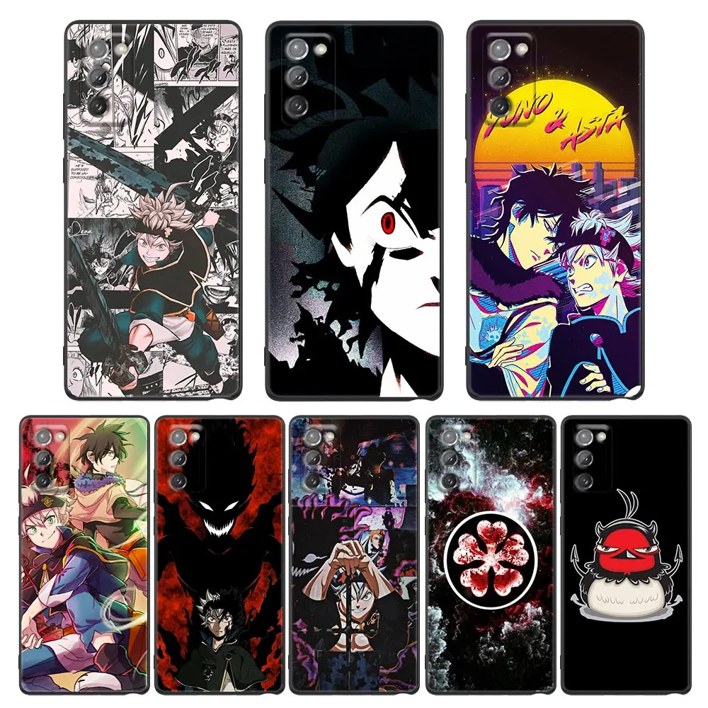 

Phone Case for Samsung Note 20 9 10 8 5G M11 M12 M30s M32 M21 M51 F41 F62 M11 Case Cover Hot Manga Anime Black Clover