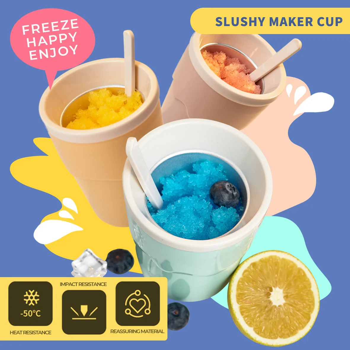 

Slushy Cup Ice Cream Summer Popsicle Maker Children Selfmade Milk Shake Maker Cooling Cup Product Household