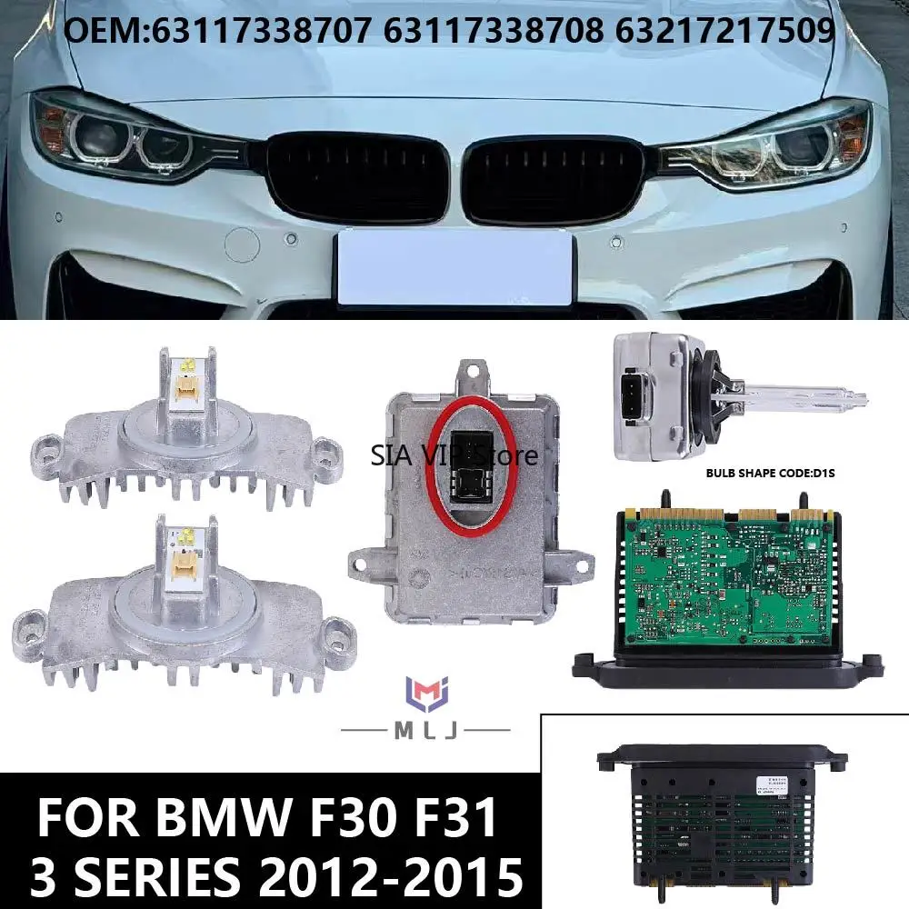 Фото 63117338707 63117338708 63217217509 Белый светодиодный модуль фары для BMW 3 серии F30 F31 2012-2015, дневные ходовые огни DS1 №1