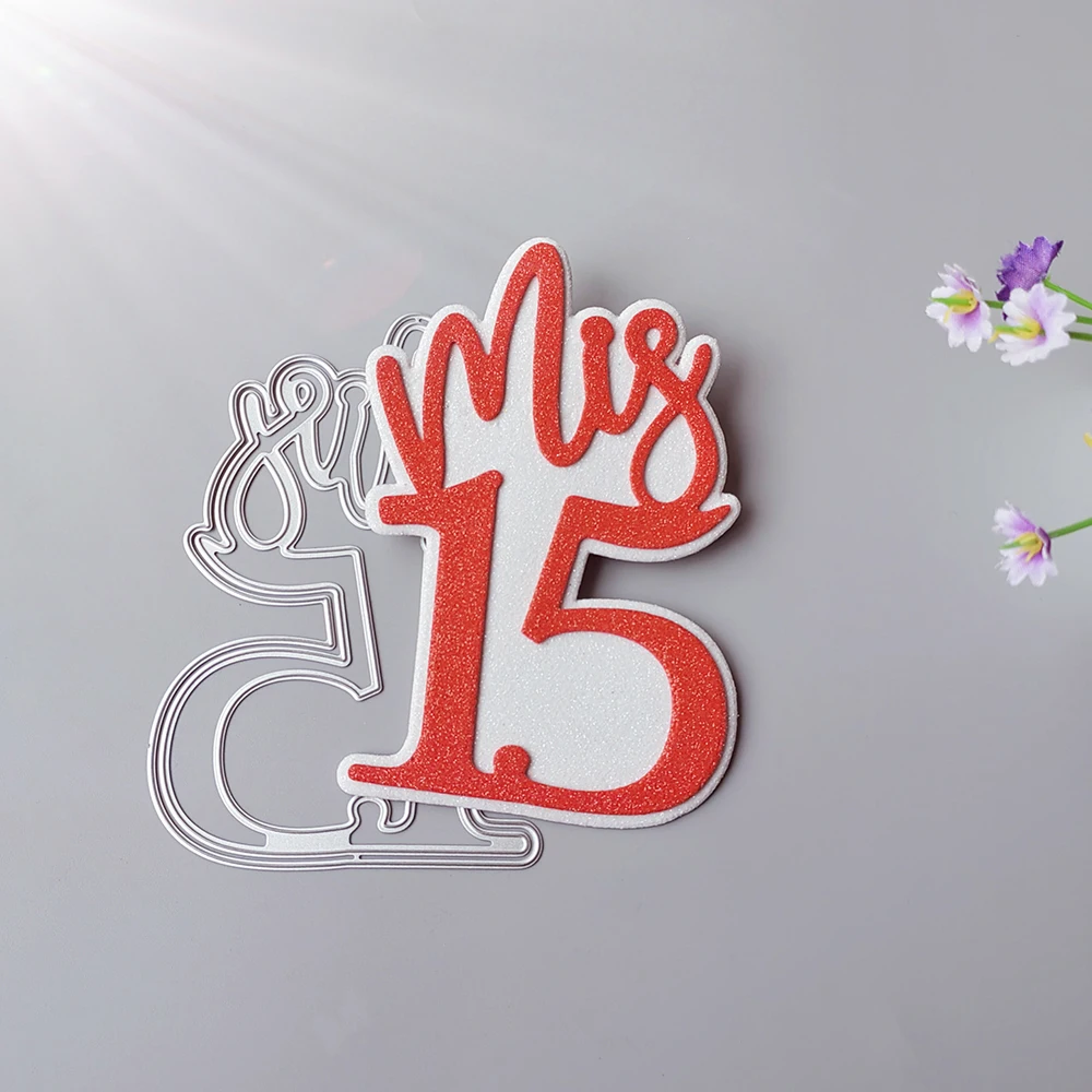 Новинка испанская модель My 15 вырезанные штампы рельефный декор для фотоальбома