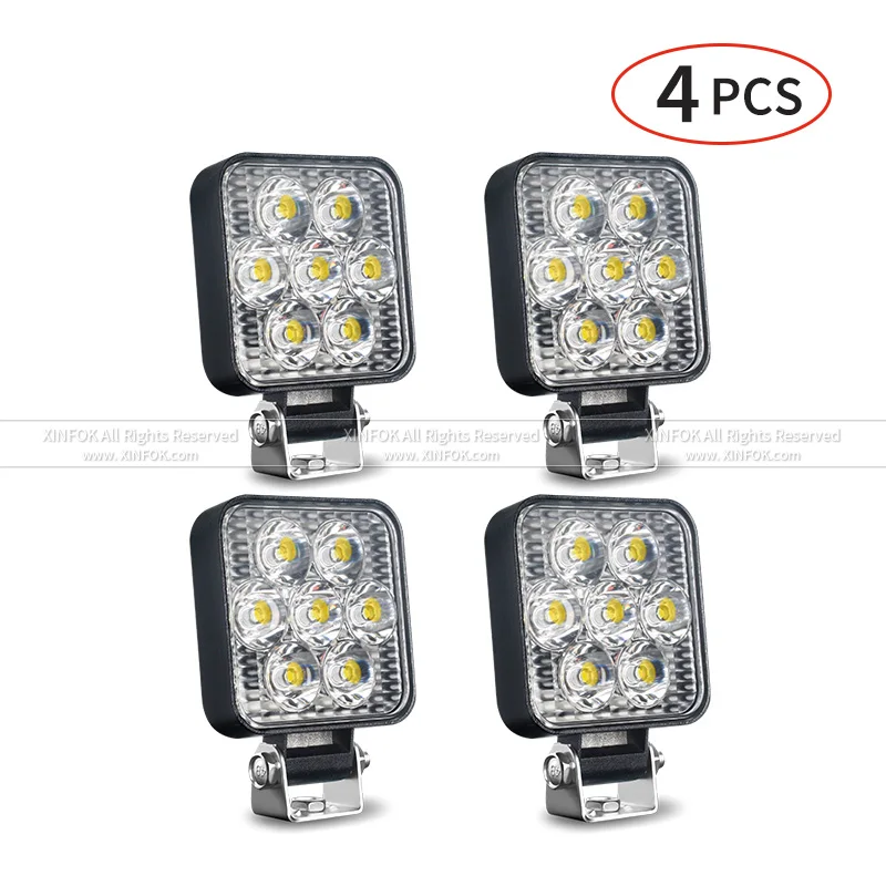 

12 В 24 В вспомогательные рабочие фары SMD для Jeep Truck Car SUV ATV Barra Светодиодные фары 4X4 Мотоцикл Off Road Barra Spotlight