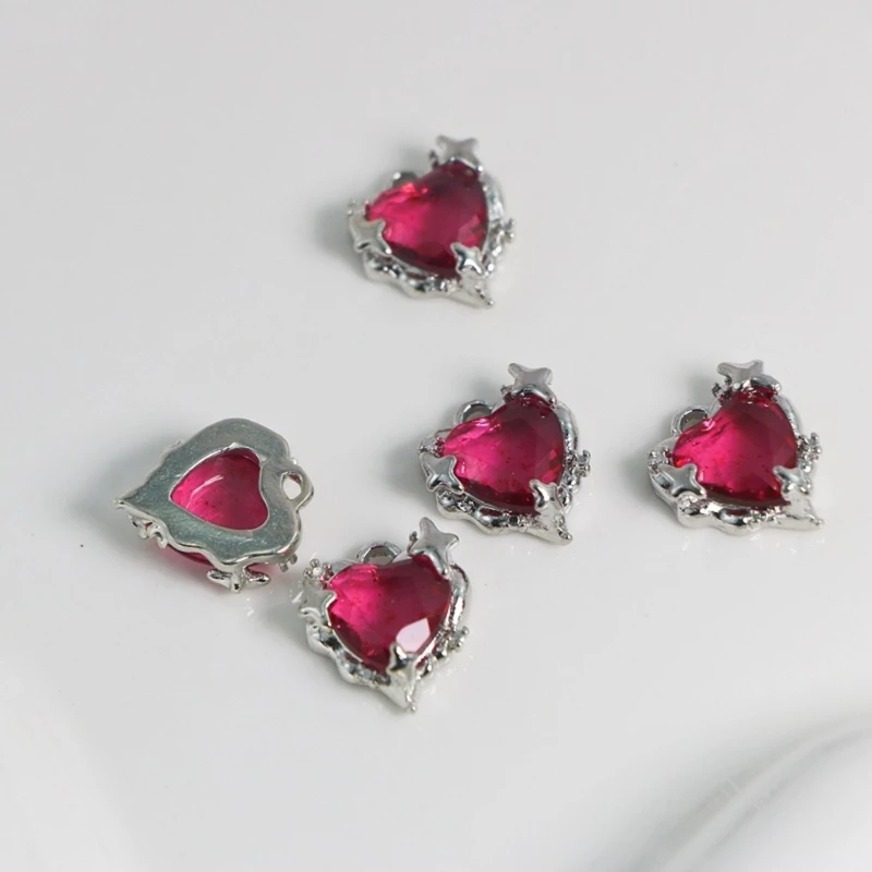 Кристаллический кулон в форме сердца бусины ювелирные изделия ручной работы