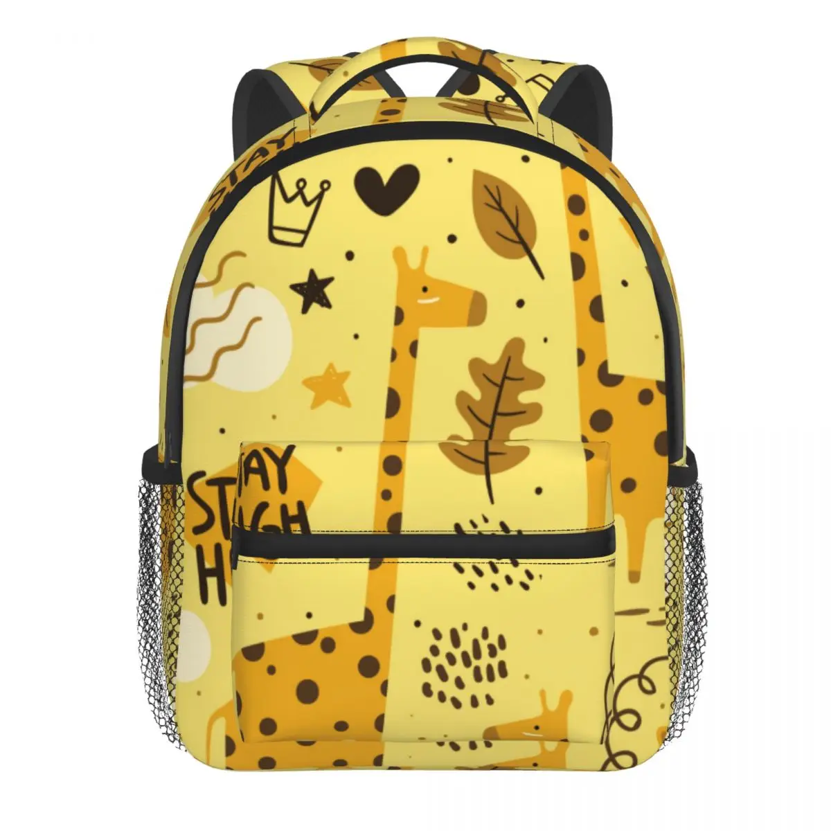 Cute Giraffe Pattern Kids Backpack Toddler School Bag Kindergarten Mochila for Boys Girls 2-5 Years
