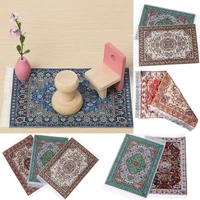 pattern mat turkish style mini house decor dollhouse carpet miniature weaving rug floor coverings doll accessories