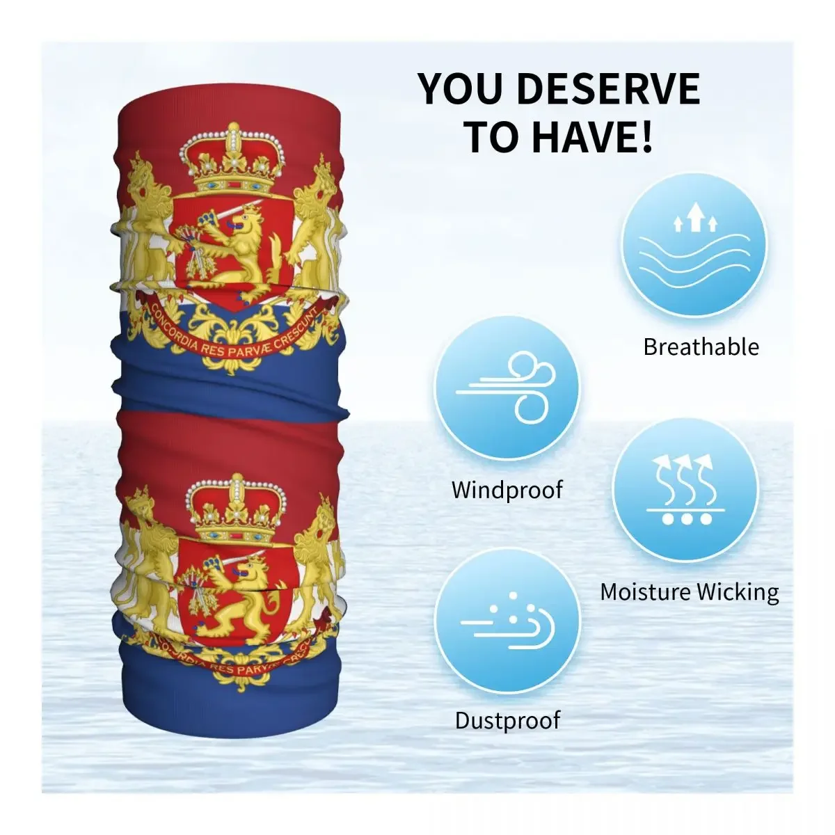 Зимняя повязка на голову с флагом герба Нидерландов черного цвета обогреватель