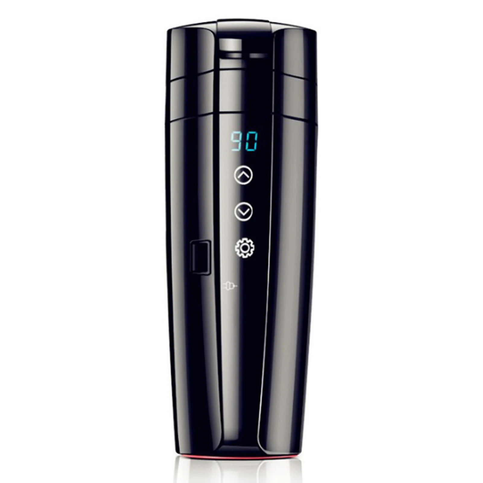 

Car Heating Coffee Cup Temperature Control Universal Electric Heating Travel Mug With Anti-Spill Lid Portable Keep Warm Cup