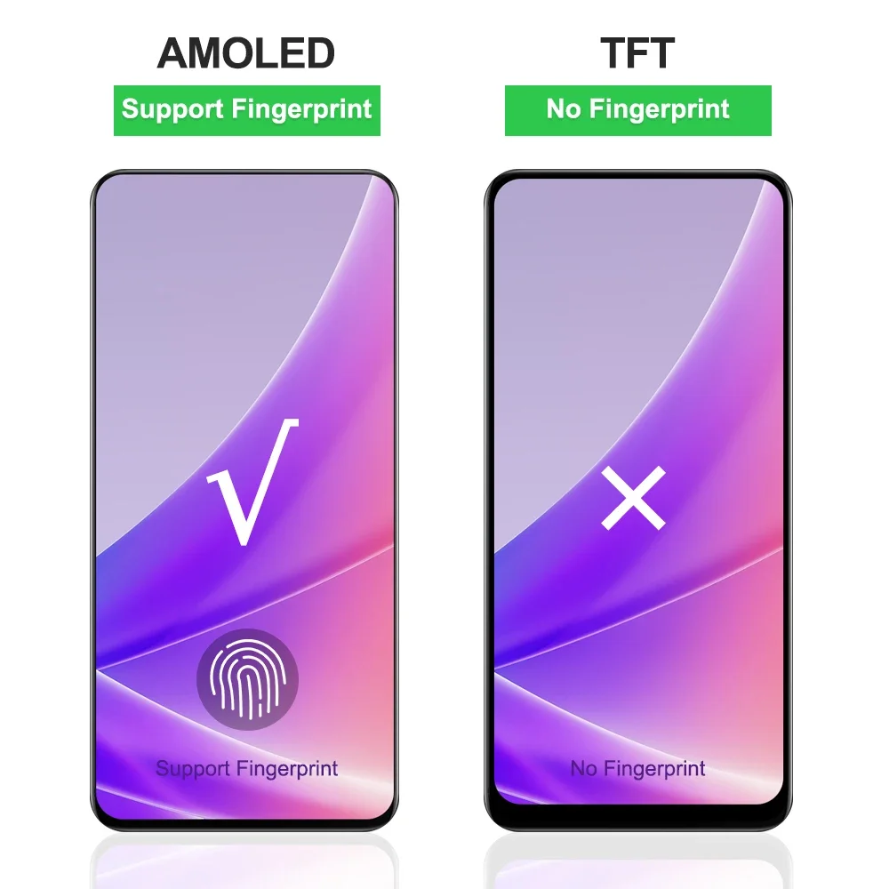 Для OPPO AMOLED Reno 10x zoom Reno10x CPH1919 PCCM00 ЖК-дисплей с цифровым преобразователем сенсорного