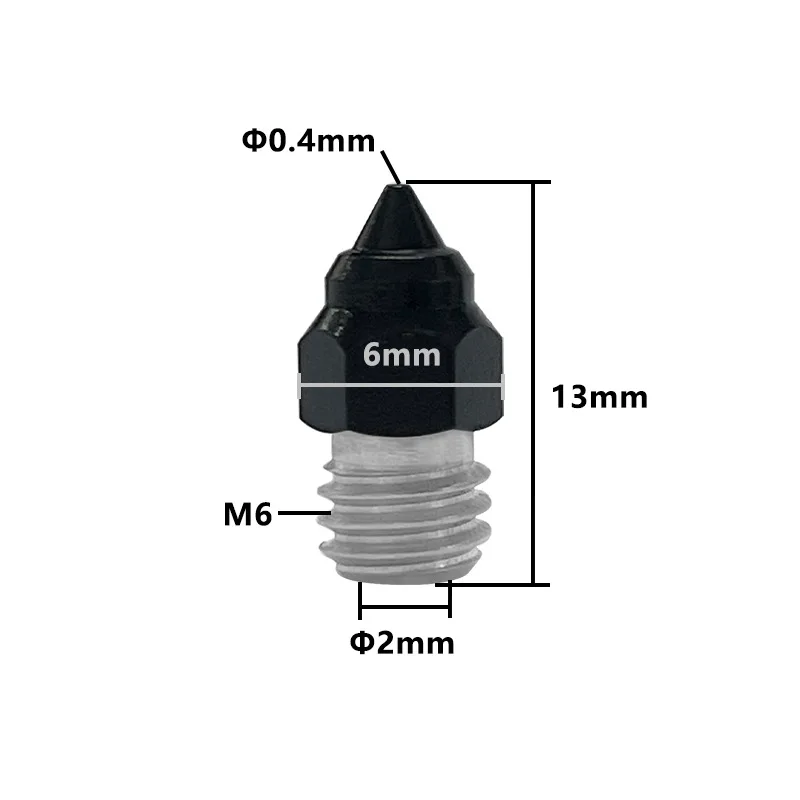 2 шт. медная насадка MK8 для 3D принтера CR6 SE Ender 3 S1