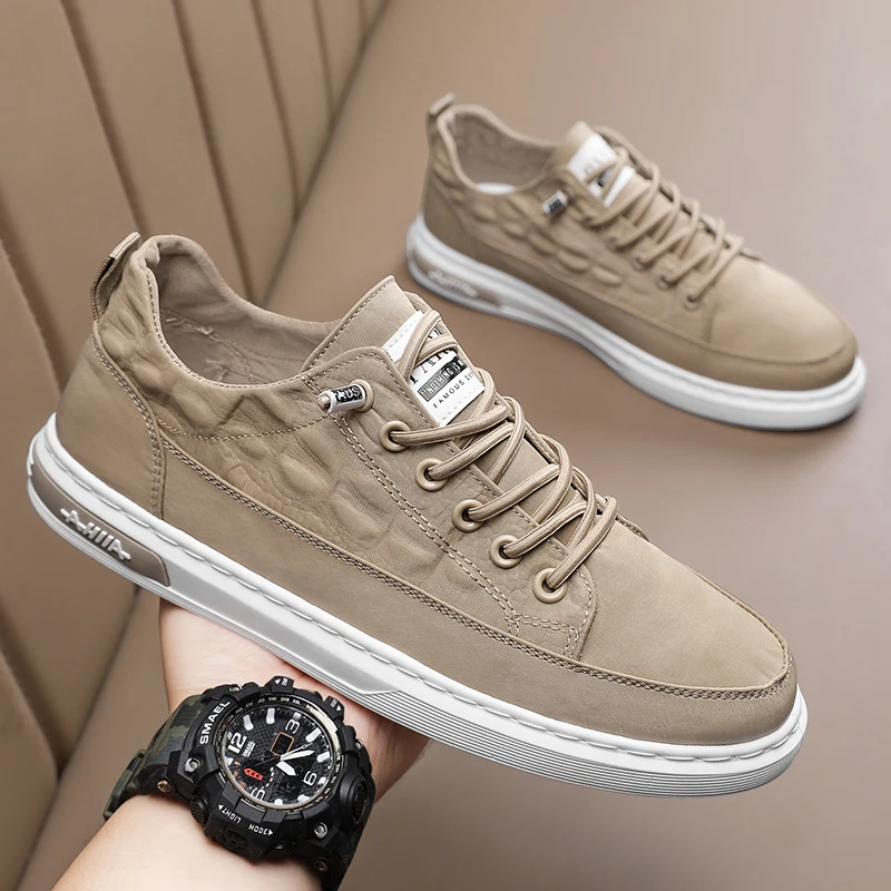 

2022 New Breathable Mens skate shoes Casual Shoes Crocodile Print Autumn Trend Sneakers Cool Leisure Flat Shoes Loafers