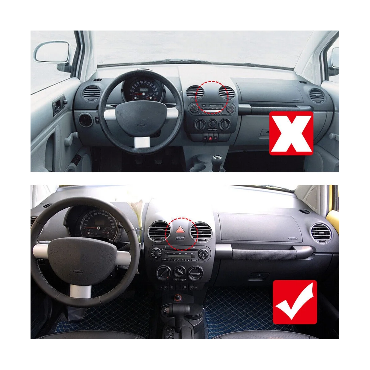 Стильная Автомобильная центральная консоль из углеродного волокна панель