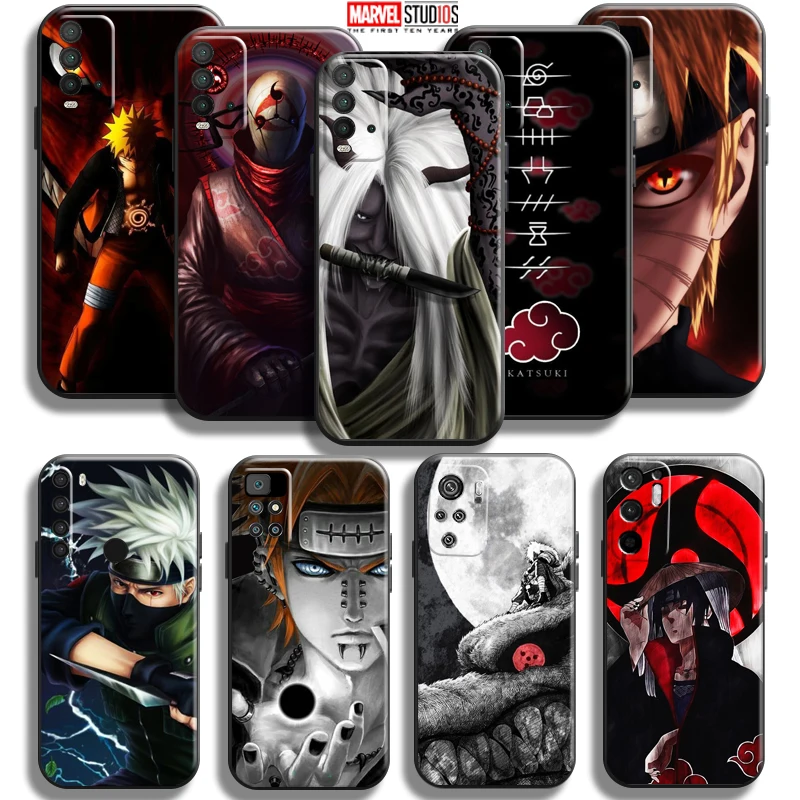 

Anime Naruto Akatsuki Phone Case For Xiaomi Redmi Note 10 10S 9 9S 9T 5G 8 8T 7 Pro Redmi 10 9 9A 9T 9C 8 8A Carcasa Coque Soft