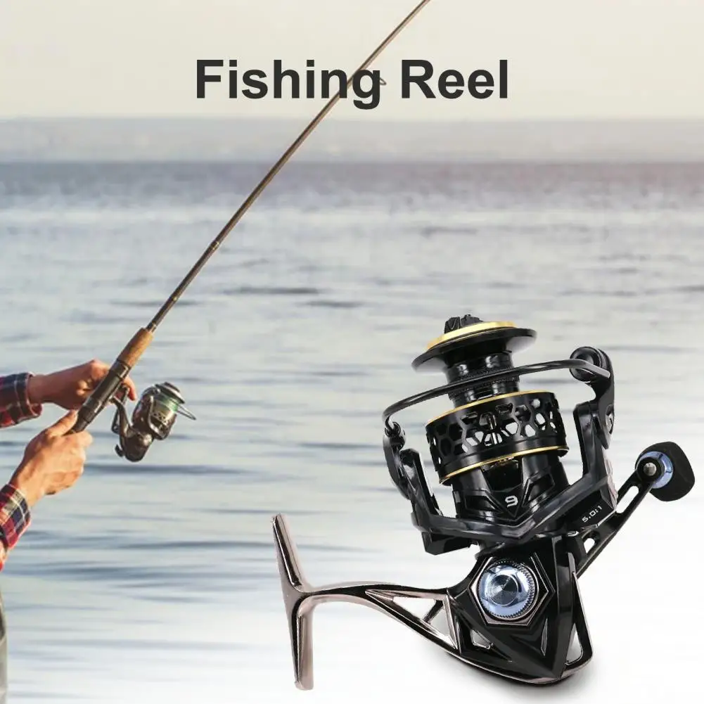 

DEUKIO Fishing Reels Lightweight Spinning Fishing Wheel Anti Corrosion Stainless Steel Folding Arm Rocker Spinning Reel