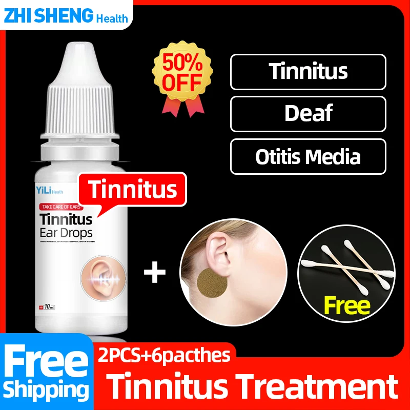 

Tinnitus Treatment Hearing Loss Ear Pain Relief Deafness Therapy Ear Drops Chinese Medicine 10ml