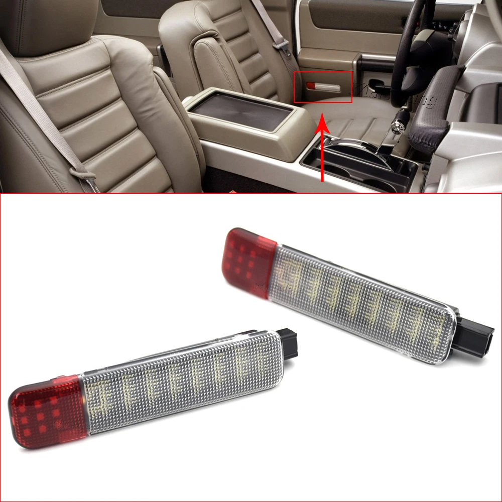 2x LED Auto Tür Panel Courtesy Licht Warnung Lampe Zubehör Für Chevrolet Silverado Klassische 1500 GMC Yukon Cadillac Hummer H2