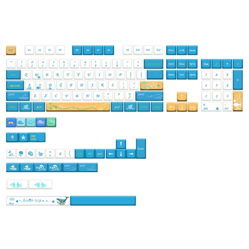 

Механическая клавиатура 896F для GK61/64/68/ 87/104/108 с голубыми китами