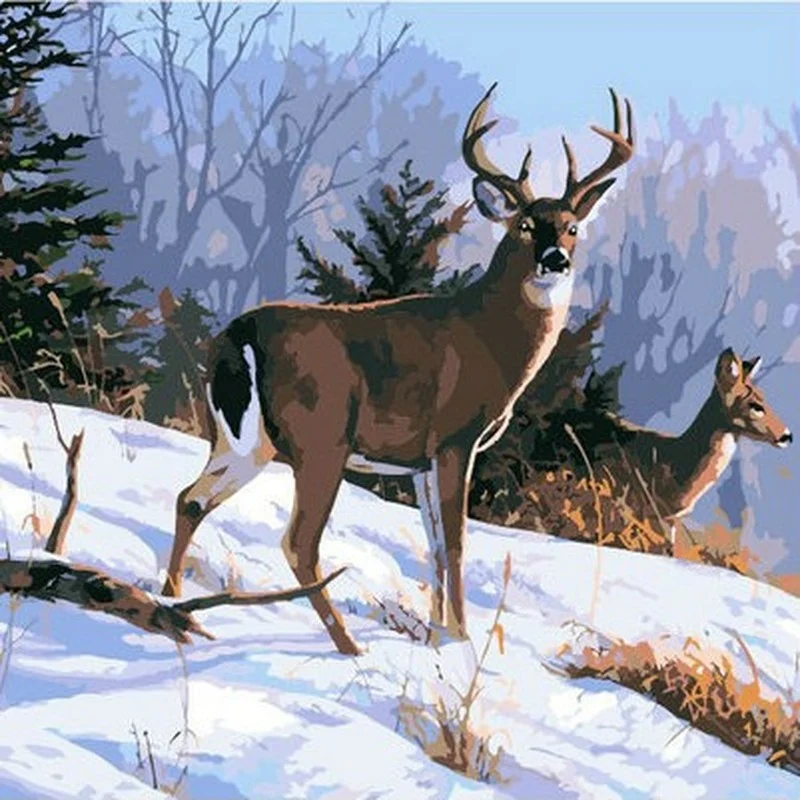 

Diamond Painting Animal Cartoon Deer 5d Diy Mosaic Full Square Round Drill Diamant Of Rhinestone Daimond Embroidery Pictures