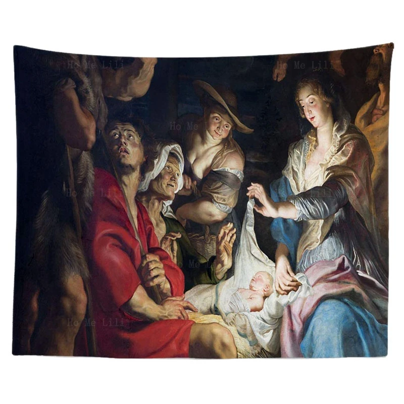 

September Scene Baroque Great Saint Picnic Hippie Trippy Tapestry Wall Art Meditation Decor For Bedroom Living Room Dorm