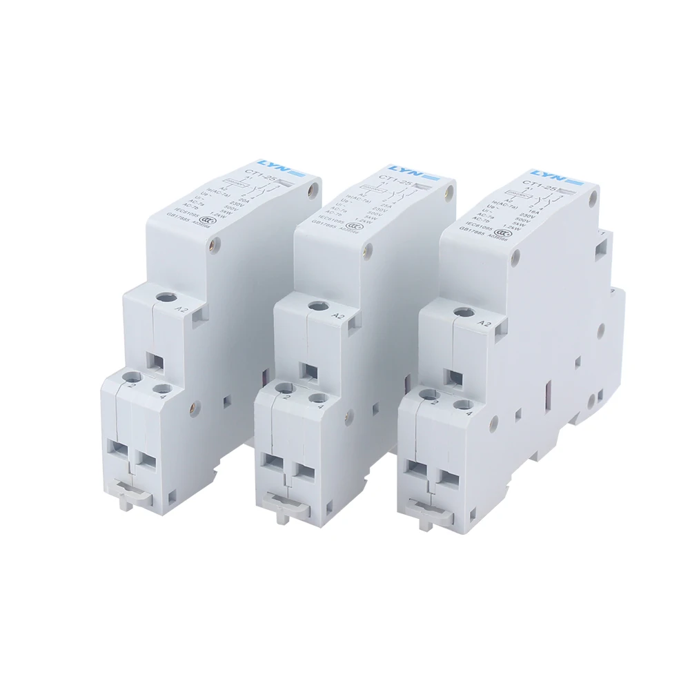 Акумуляторная деятельность KOHTAKTOP CT1 CT1-25 2P 16A 25A 20A 230v 50or60HZ Din-рейка Бытовой