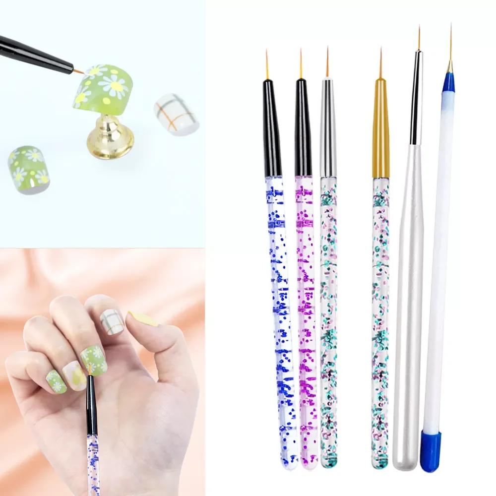 

2022NEW Design 3D акриловая французская ультратонкая ручка для рисования линий, художественный лайнер для ногтей, кисть, аксессуары для рисования, ...