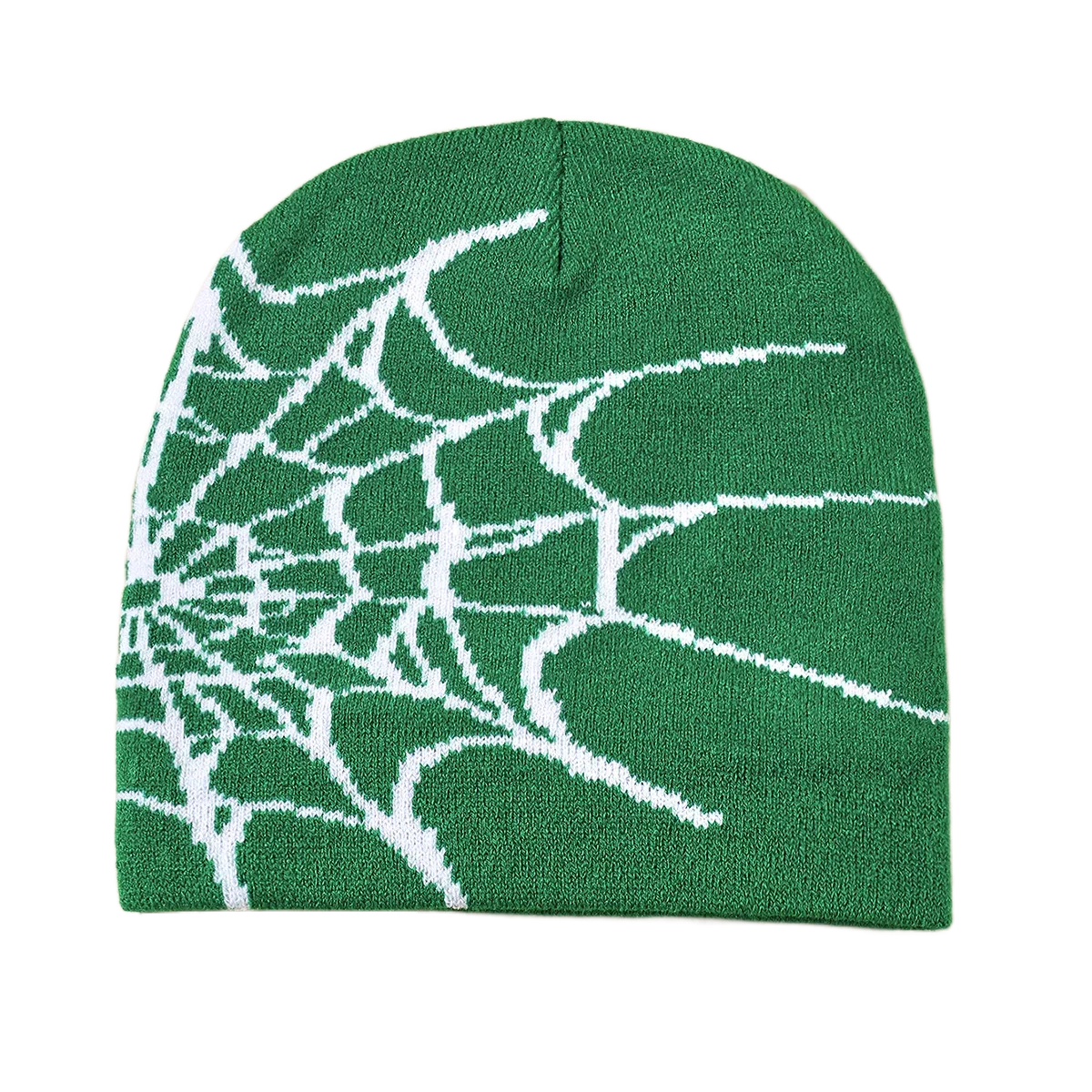 Y2K готический паук узор шерстяная акриловая вязаная шапка женская зимние теплые