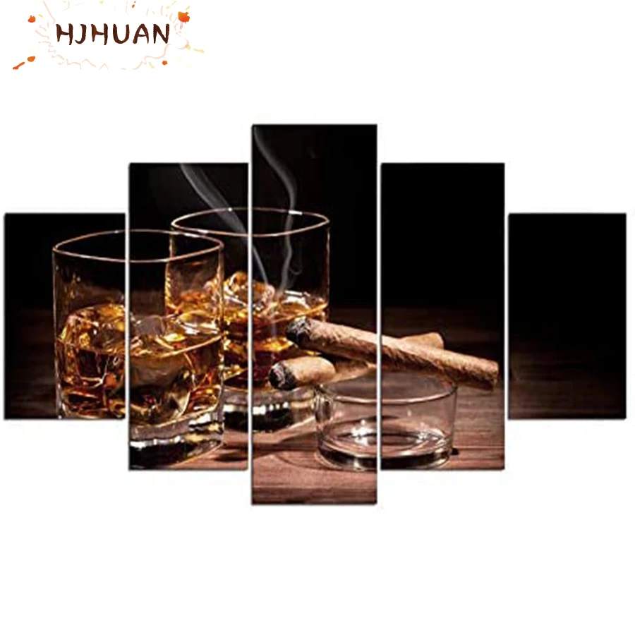 

Набор для алмазной вышивки «шампанское», 5 шт.