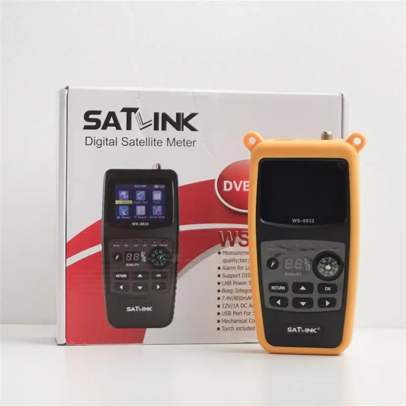 Satlink WS6933 satfinder спутниковый искатель 2 1 дюймовый ЖК-дисплей с литиевой батареей и