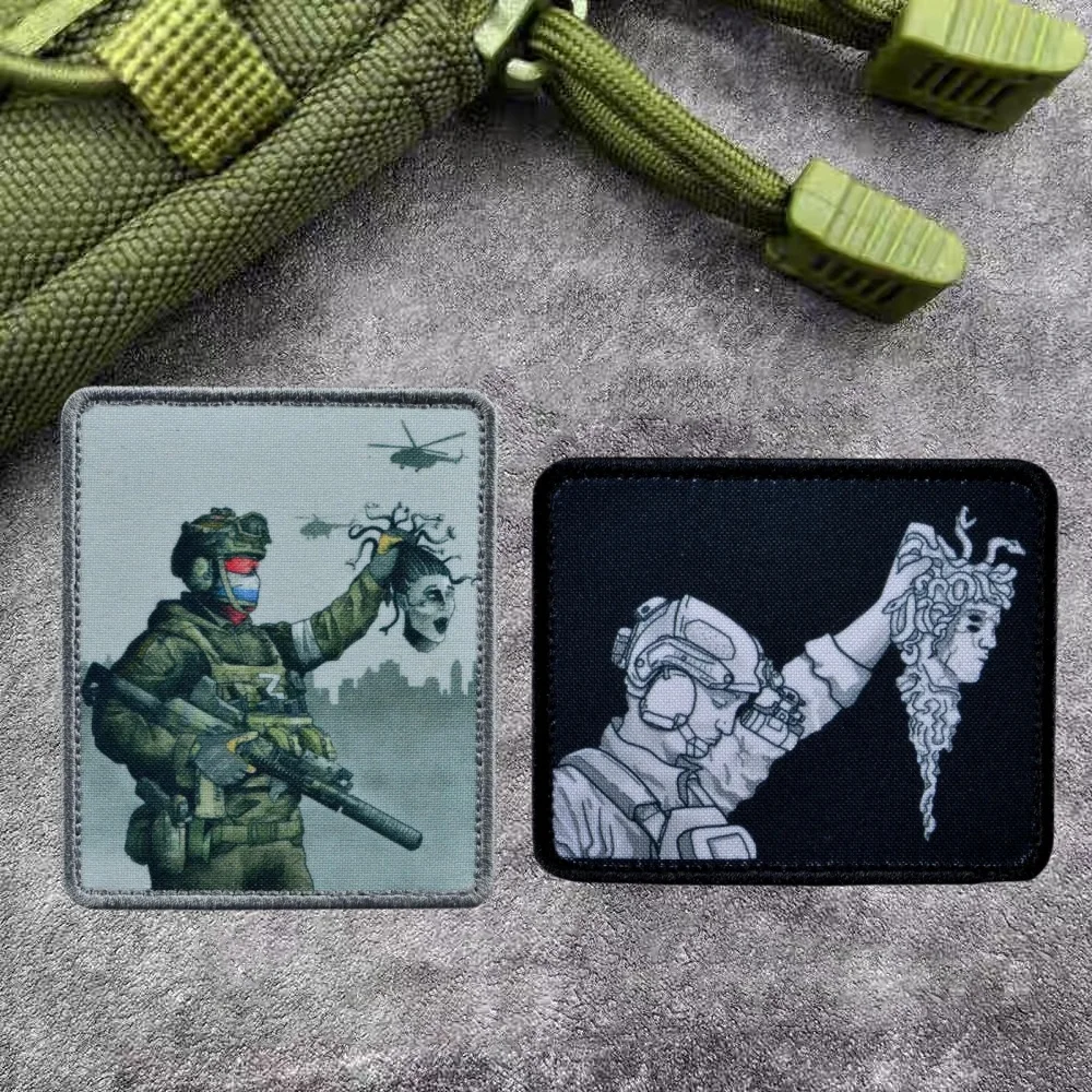 Perseus Z русская тактическая нашивка с шевроном и принтом подвижная голова военный