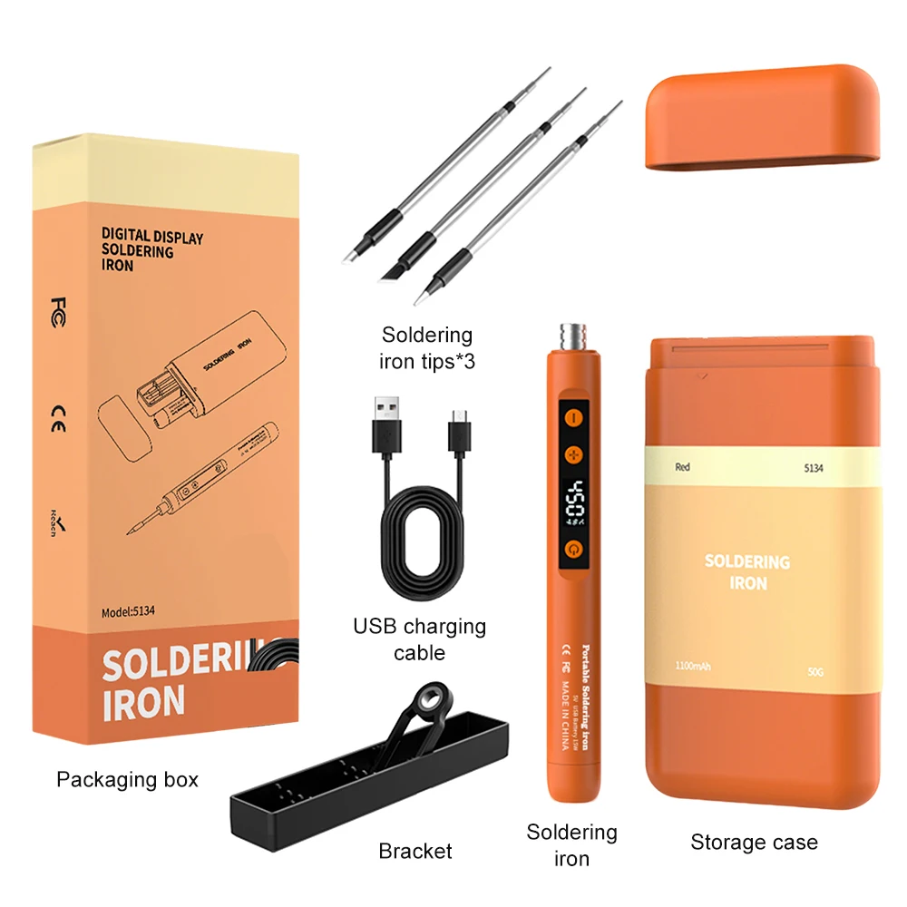 

Беспроводной электрический паяльник Aideepen 180-450