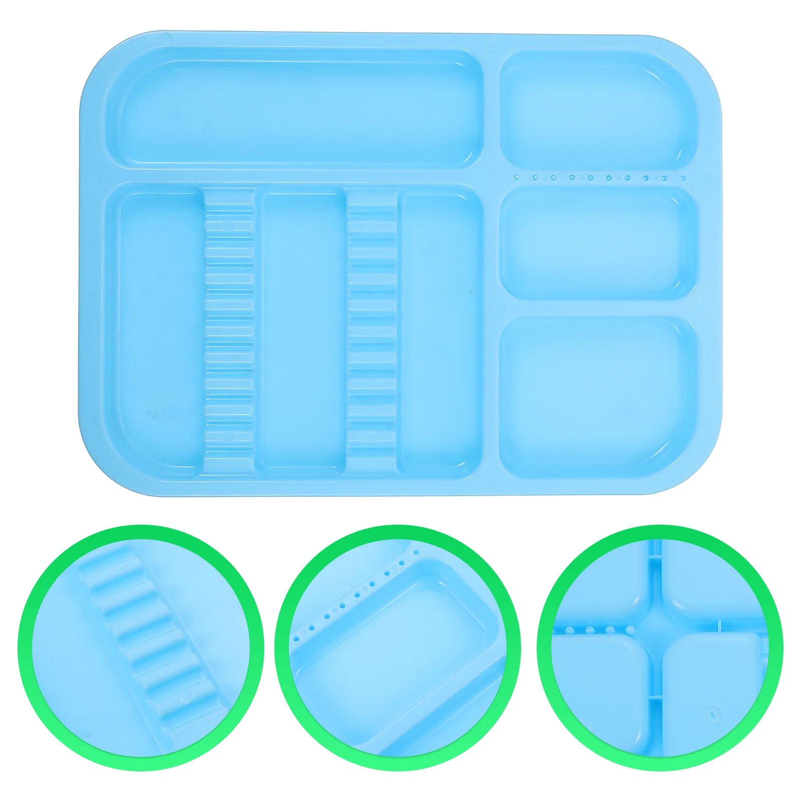

Tray Instrument Dentist Plastic Trays Plate Tool Holder Organizer Divided Impression Storage Clinic Instruments Flat Desktop