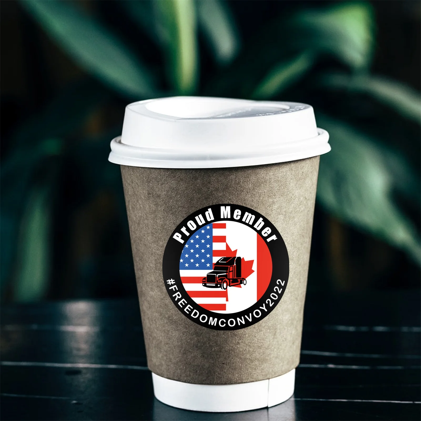 

Freedom Convoy StickerCanadian Flag Sticker Freedom Convoy 2022 In Support Of Truckers Decal For Car Truck Window Laptop Bumper