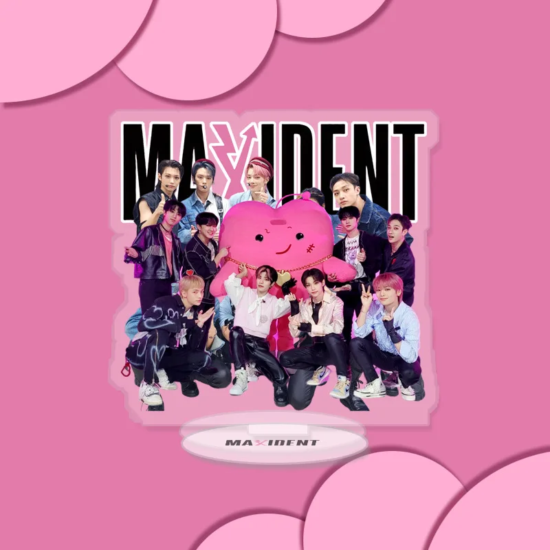 Фото Новый альбом Stray Kids Standee Kpop MAXIDENT акриловые прозрачные фигурки стоячие настольные маленькие Оптовые станции бренд №4