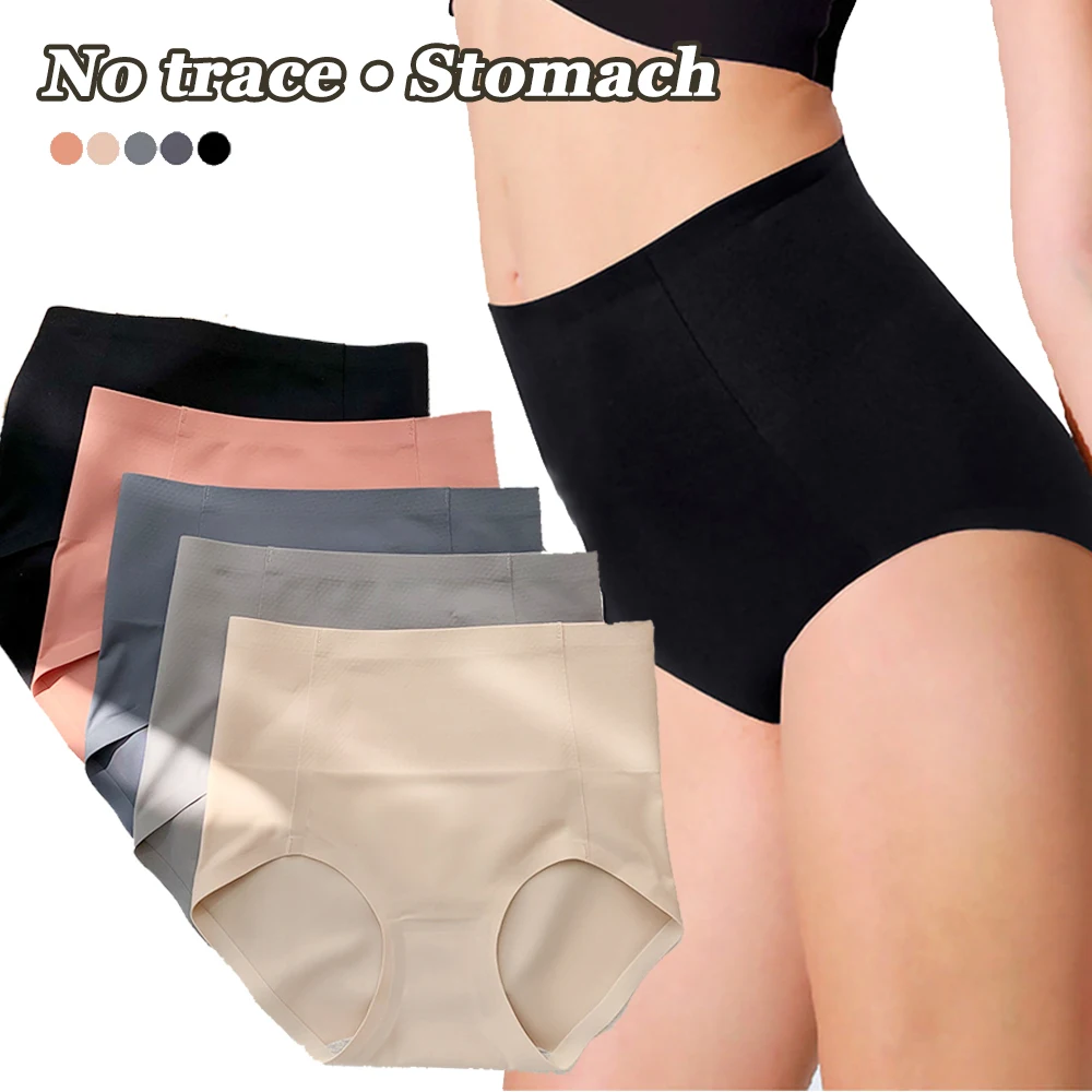 

Seamless High Waist Postpartum Panties Women‘s Abdomen Hip Lift Briefs Body Shaping Pants Plus Size Breathable Underwear