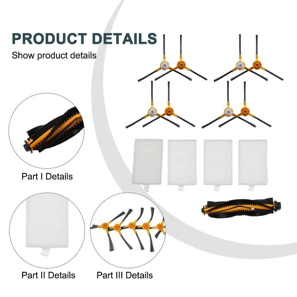 

Enhance Cleaning Efficiency with Our Replacement Parts Set for For iHome AutoVac Eclipse G Robotic Vacuum Cleaner