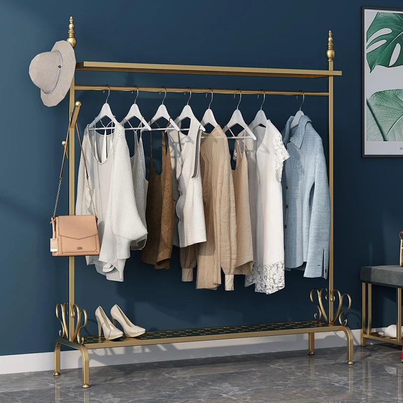 

Home Clothing Rack Stand Mobile Hat Stand Balcony Wardrobe Clothes Organizer Perchero Madera Nordic Hall Furniture LQQ200YH