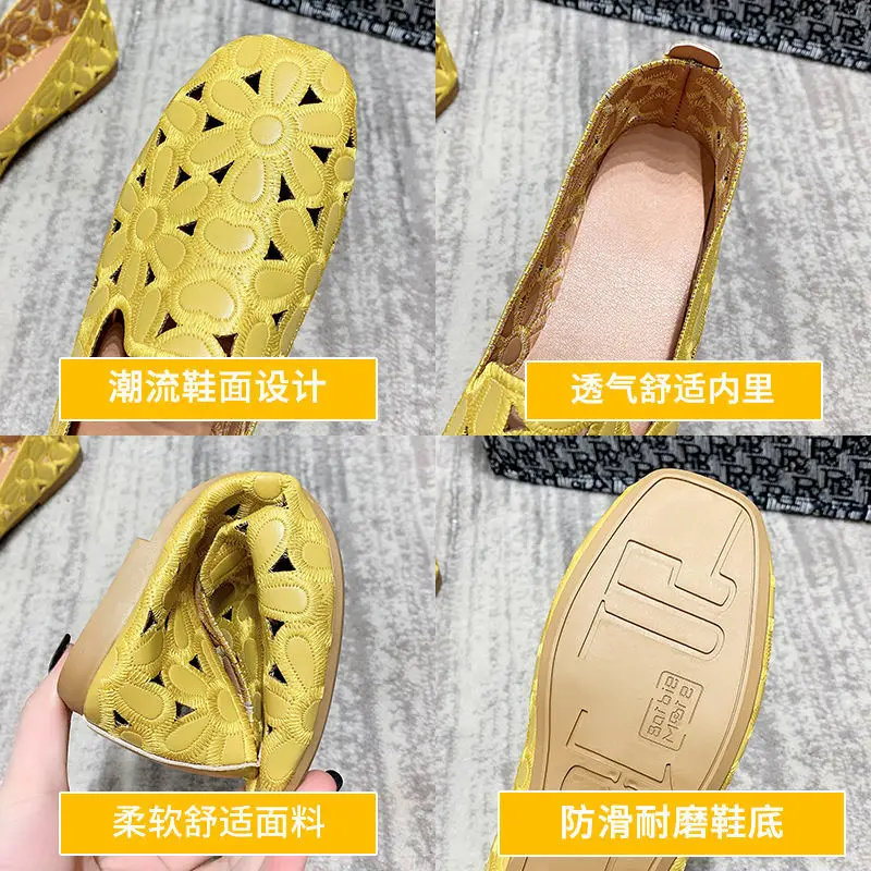 2023 for fashion Women  Designer Shoes Soft Slipon Loafers Moccasin Leisure Women's Ballet Flats Size 35-41  Toe Summer Shoes