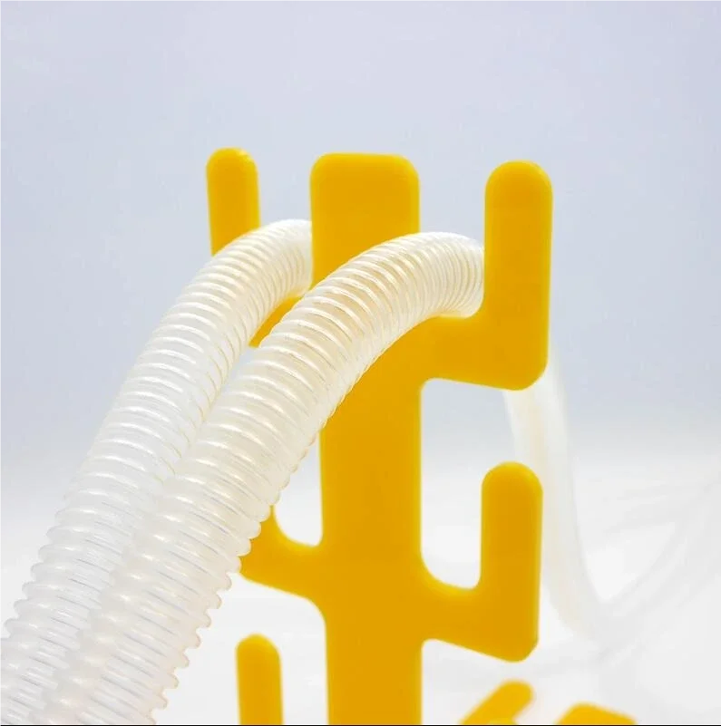 Фото Держатель дыхательного цепи для ветеринарной анестезии, кронштейн из акриловой трубки из нержавеющей стали для ICU/хирургии, U-образные пазы 130, 25x47 мм, простая установка №1