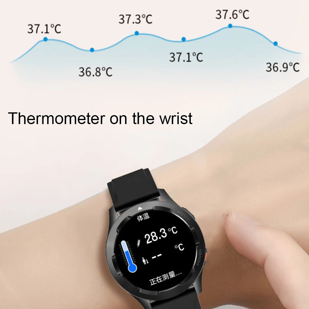 

Smart Watch Men Sports Smartwatch NFC Access Control Bluetooth Calls Temperature Heart Rate Blood Oxygen Detection For Android