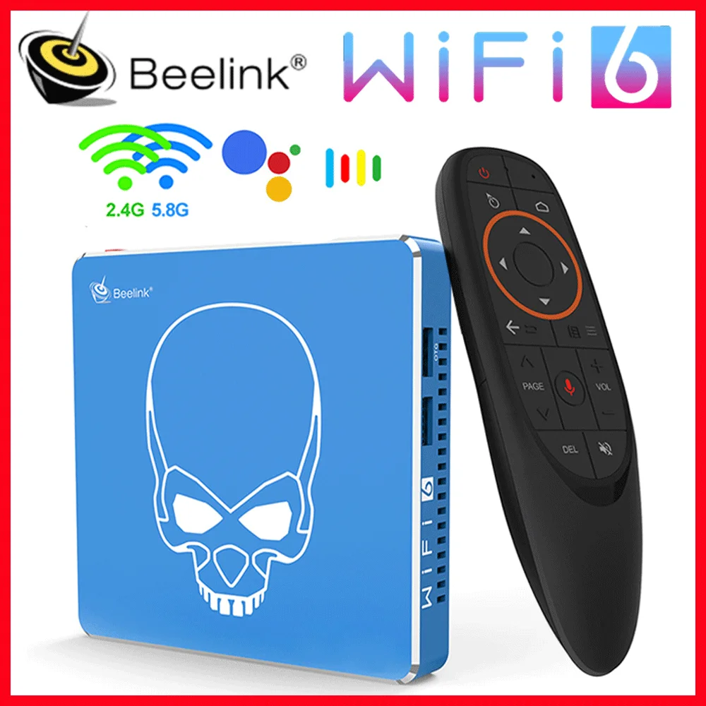 

Beelink GT King Pro WiFi6 TV BOX Android 9.0 4GB 64GB Amlogic S922X-H Quad Core Support Dolby Audio 4K set top box GT King S922X