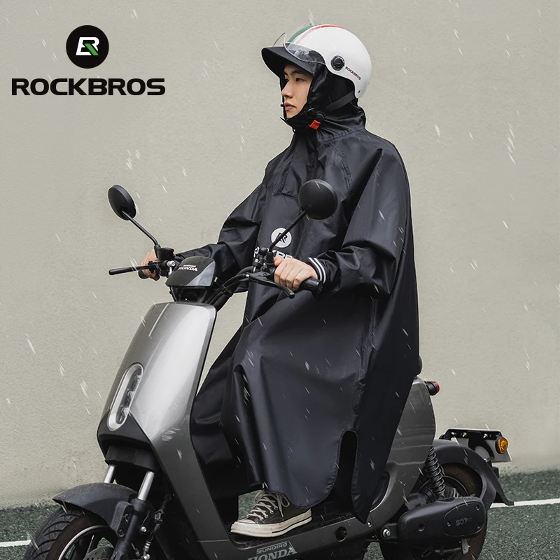 

Велосипедный дождевик ROCKBROS, водонепроницаемый пончо с капюшоном, с защитой от дождя, для велоспорта и походов
