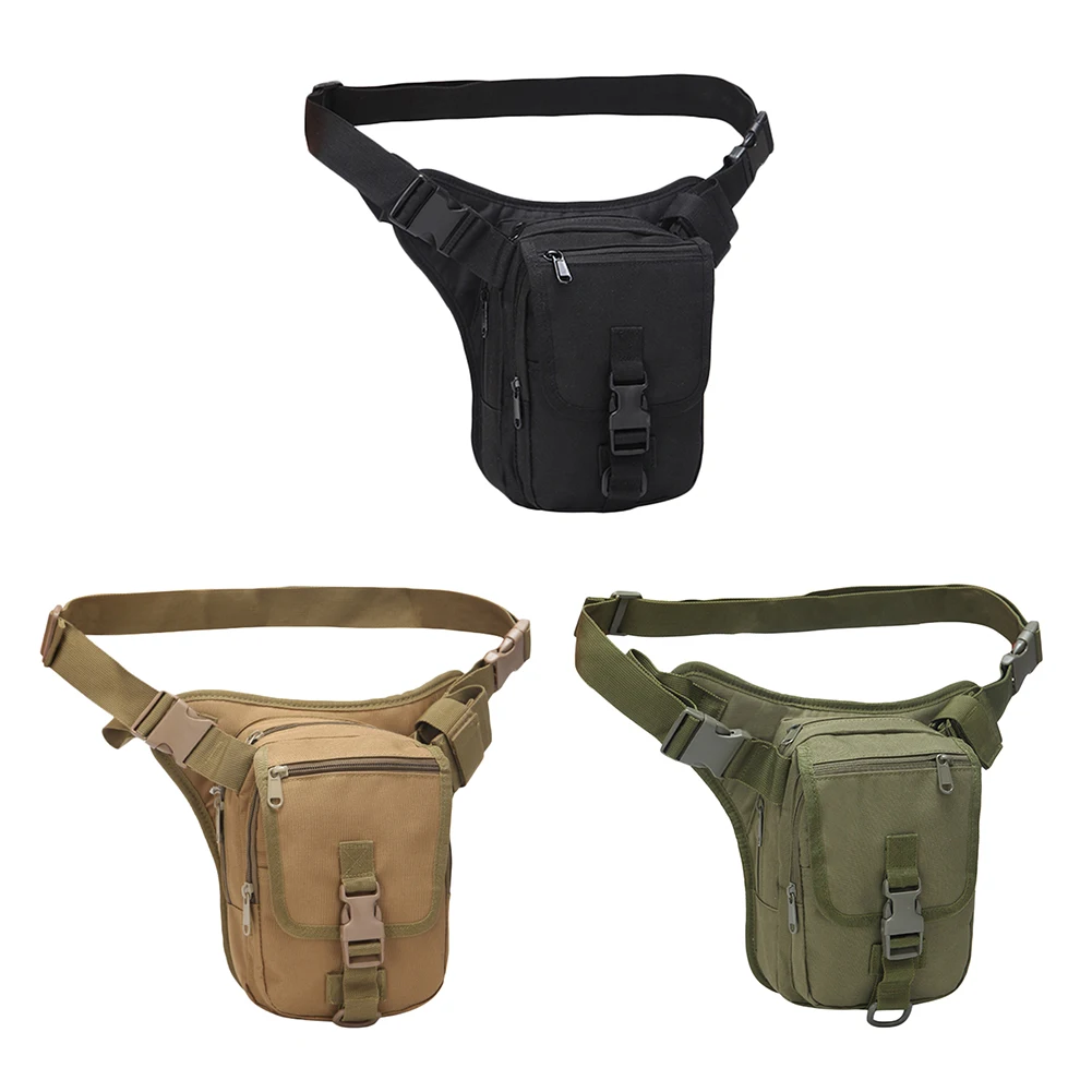 

Portable Drop Fanny Waist Bag Multipurpose Drop Leg Bags Oxford Cloth Waterproof Multiple Pockets for Outdoor Riding Cycling