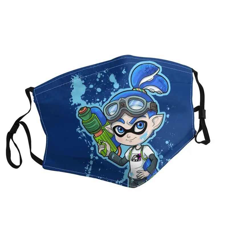 

Squid Boy Mouth Face Mask Unisex Adult Dustproof Splatoon Cartoon Game Mask Protection Cover Washable Respirator Muffle