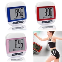 mini digital pedometer step counter digits display high clearly distance counting calories pedometer with clip for running