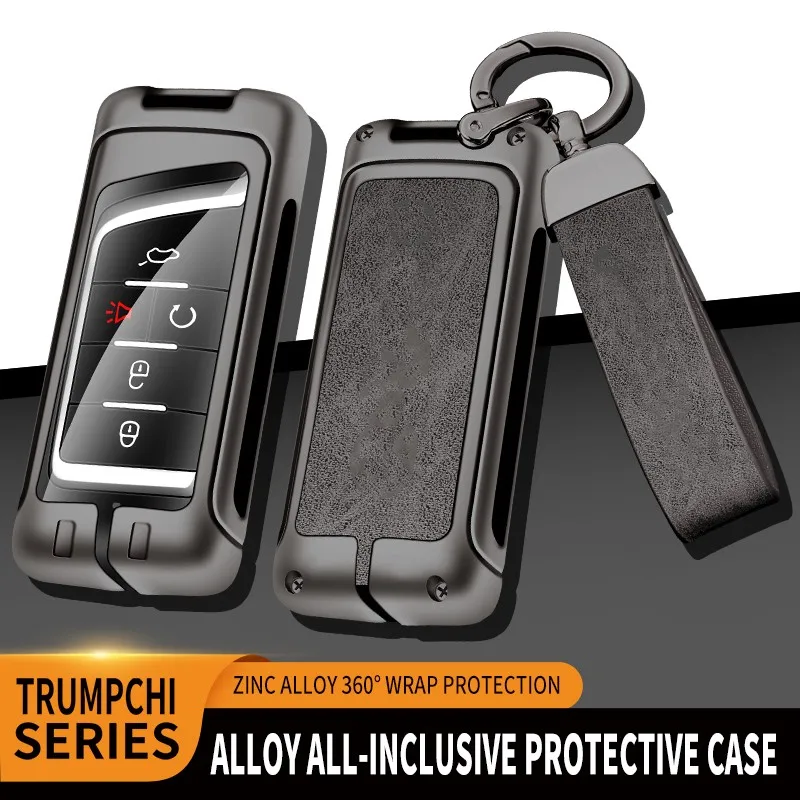 

Zinc Alloy+Leather+TPU Key Chain Car Remote Key Bag For Trumpchi M6 M8 GS3 GS4 PLUS GS5 GS7 GS8 GA4 GA6 GA8 Accessories