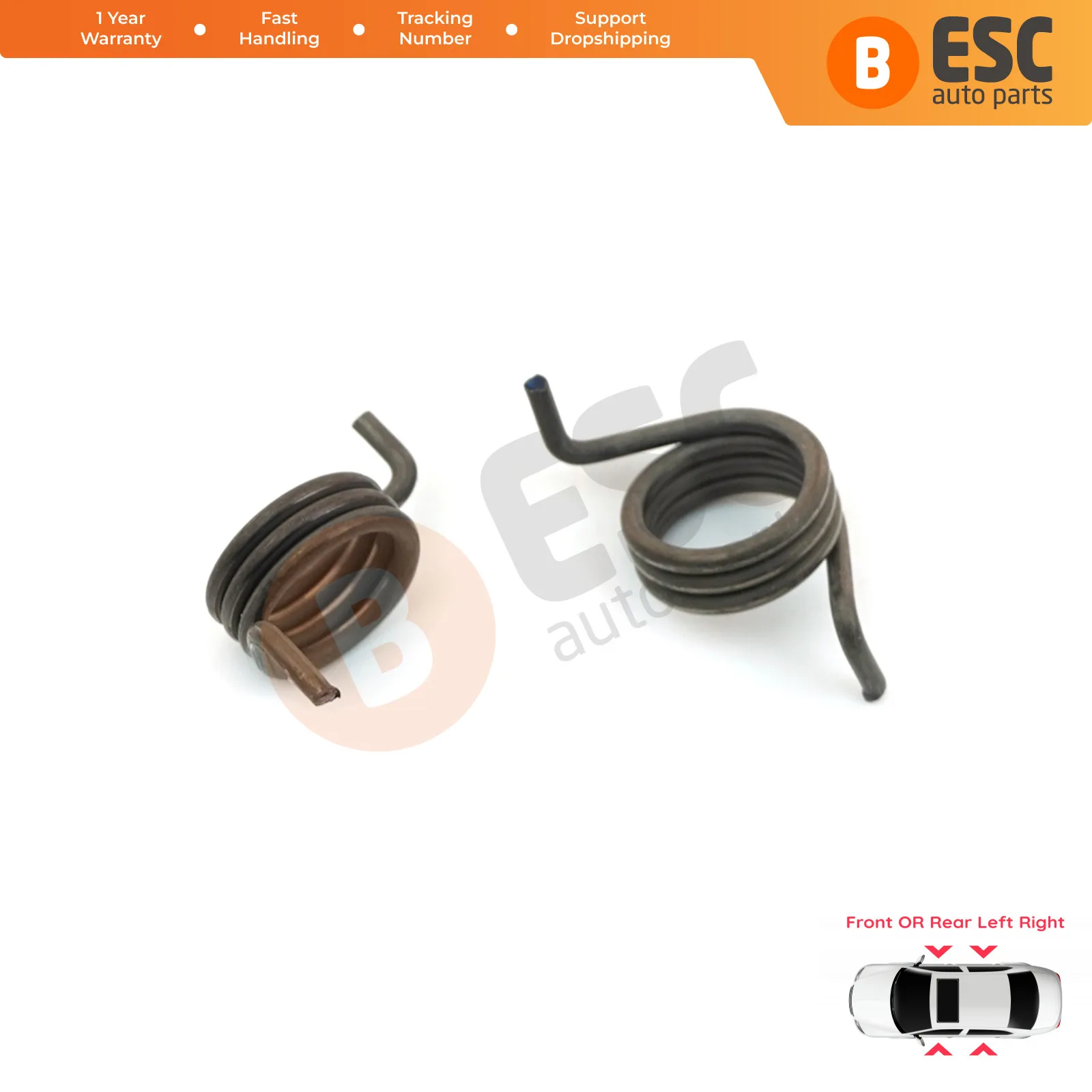 

EDP653 2 Pieces Car Door Lock Actuator Repair Springs Right and Left for Mercedes A W169 B W245 R w251 ML W164 GL X164