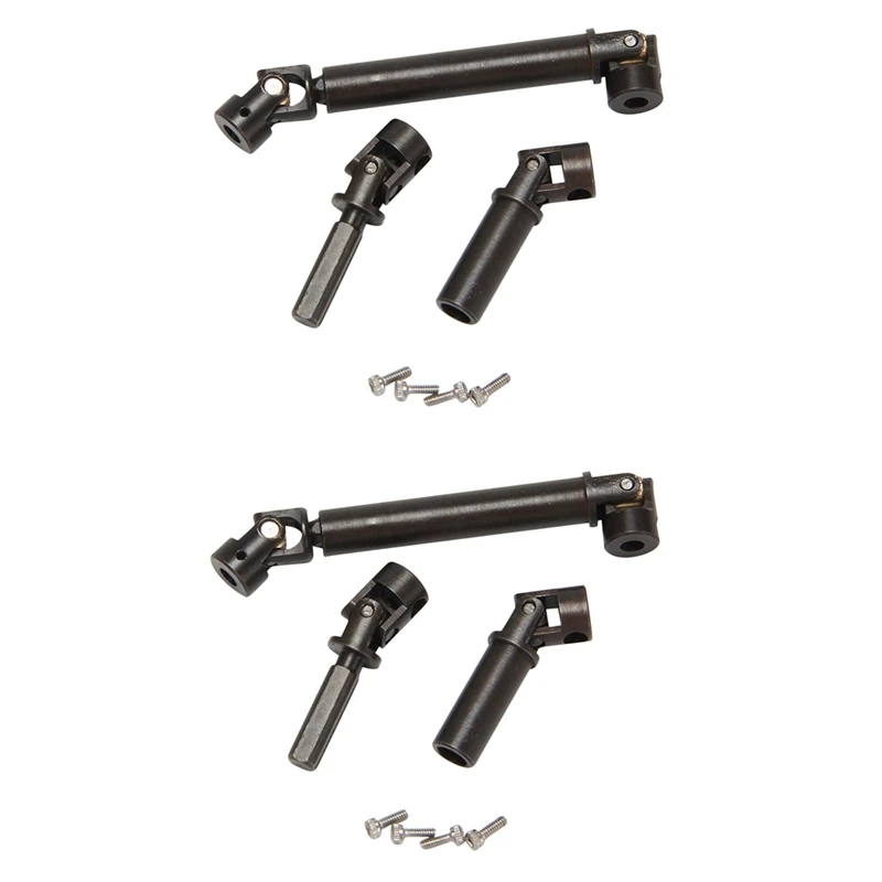 

4X Hardened Steel Drive Shaft For Axial SCX24 C10 B-17 AXI00001 AXI00002 1/24 RC Crawler Car Upgrade Parts Accessories