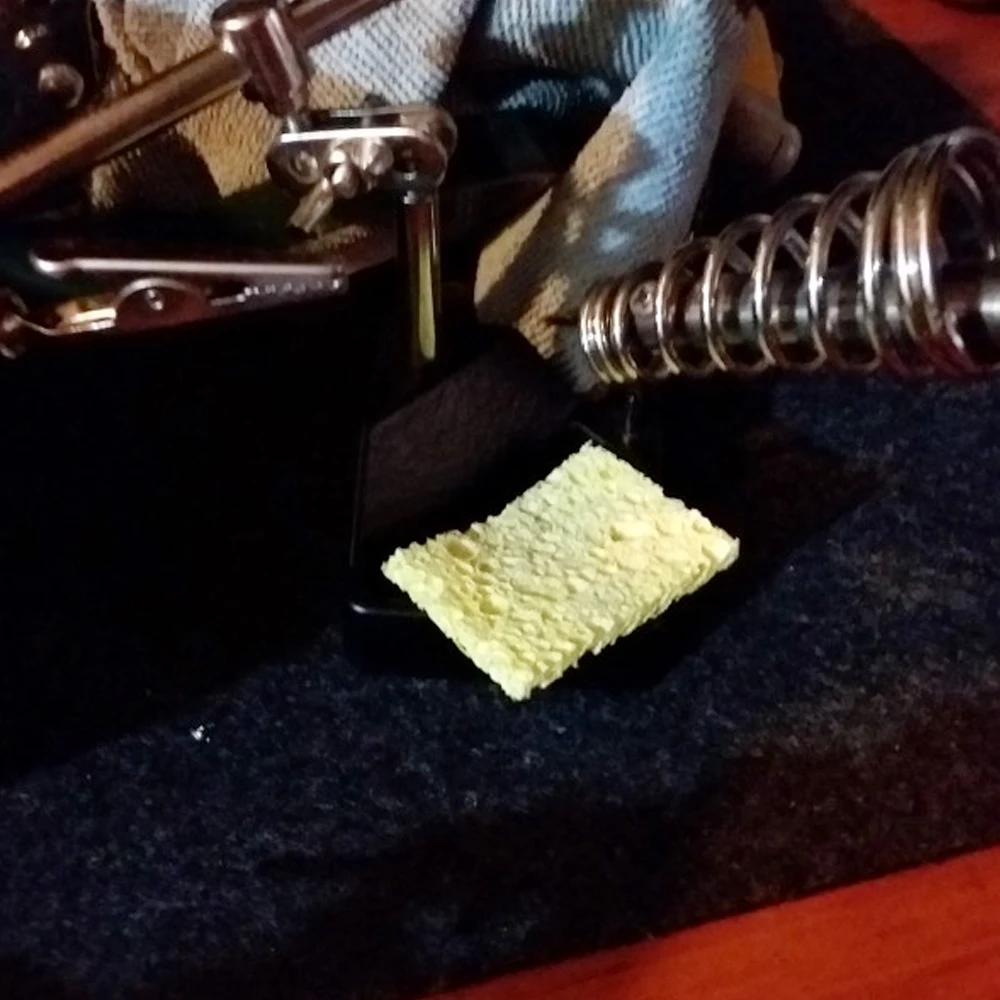 Коврик для паяльника с губкой 5 шт