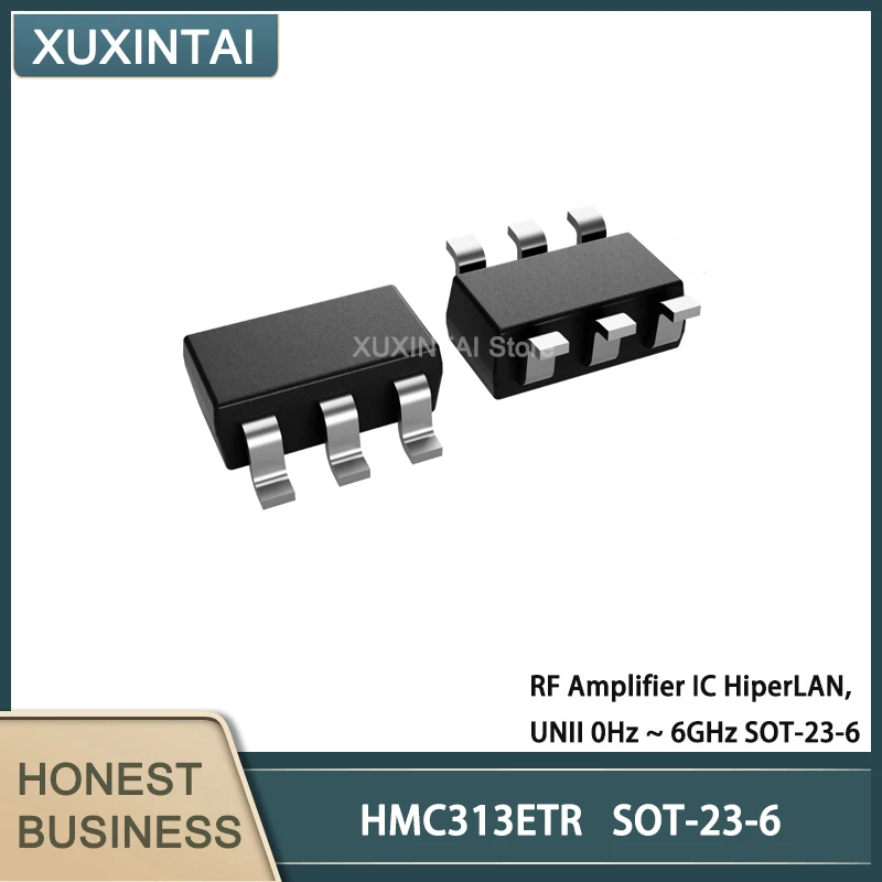 

10Pcs/Lot HMC313ETR HMC313 RF Amplifier IC HiperLAN, UNII 0Hz ~ 6GHz SOT-23-6