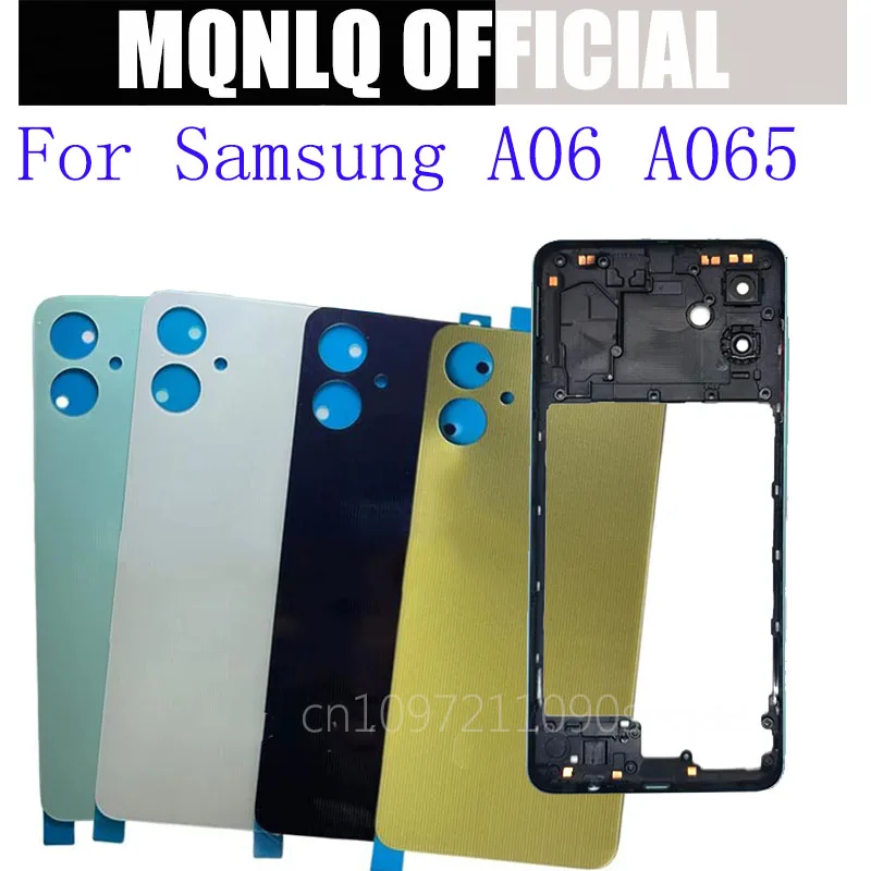 Полный корпус для Samsung Galaxy A06 4G A065: средняя рамка, задняя крышка, ремонтная деталь, линза камеры (art.: 3920daa6e591c) - 3920daa6e591c
